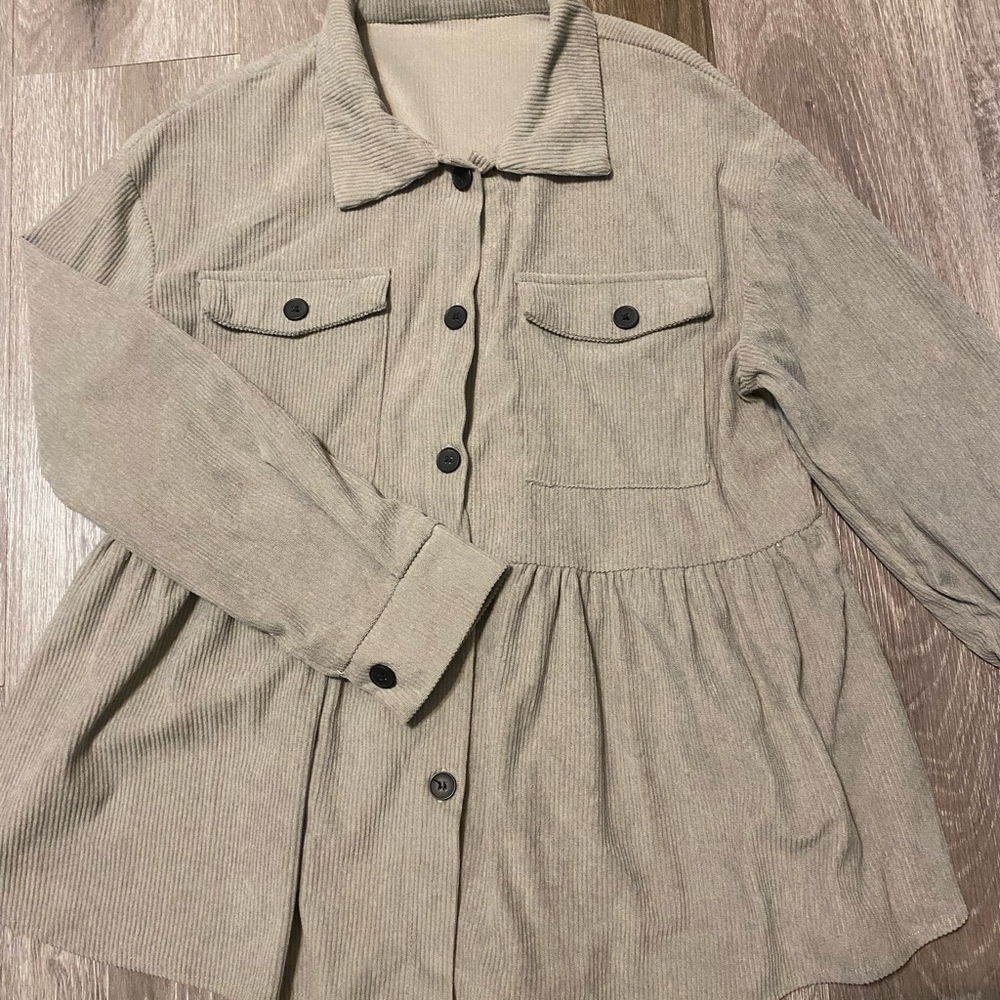 Women’s corduroy button down